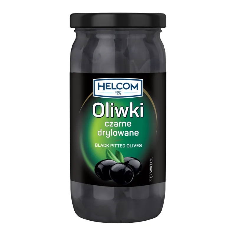Oliwki czarne drylowane bez pestek 935 ml (400 g / 400 g)