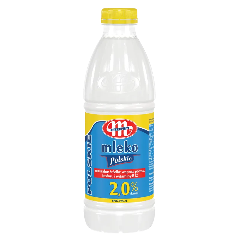Mleko polskie świeże 2% tł. 1 l