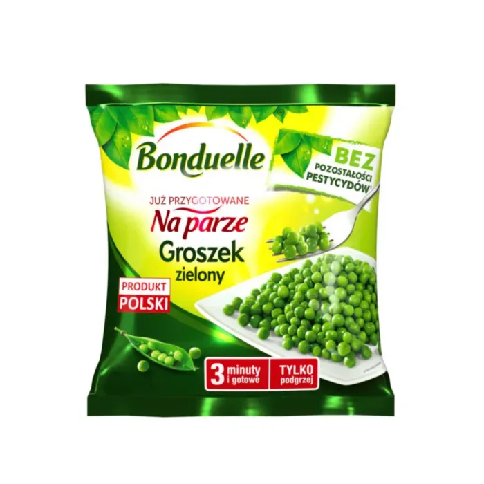 Groszek zielony na parze 400 g