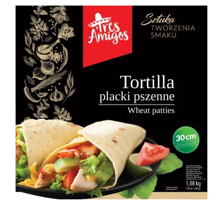 Tortilla pszenna 30 cm 18 szt.