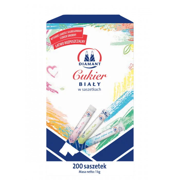 Cukier biały saszetki 200 × 5 g