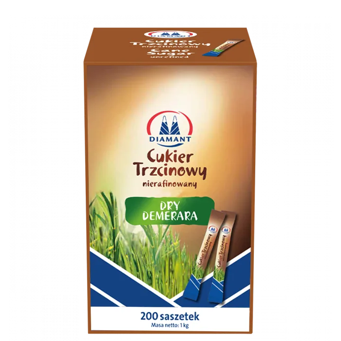 Cukier trzcinowy saszetki 200 × 5 g