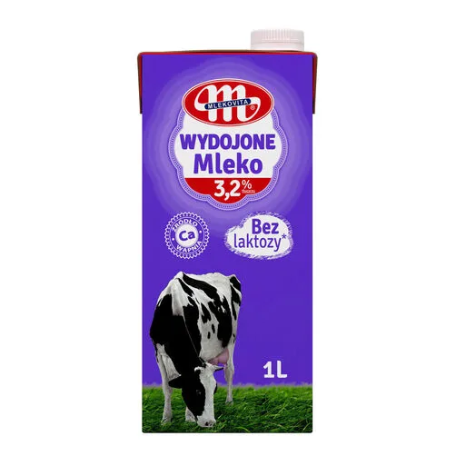 Mleko UHT bez laktozy 3,2% Wydojone 1 l