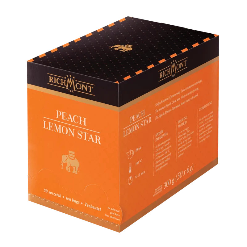 Herbata Peach Lemon Star, 50 szt.