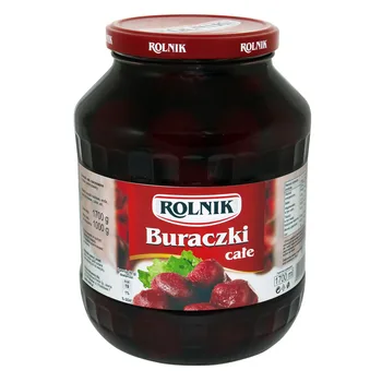 Buraki całe 1,7 kg (1 kg po odsączeniu)
